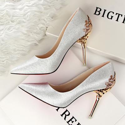 9 colors 100% high quality 2016 New Korean style women fashion sexy carved pointed toe suede high-heeled wedding shoes woman Flock leather metal heel desigual nude platform pumps girls valentines party evening night-club high heel shoes tacones de mujer 1723-1