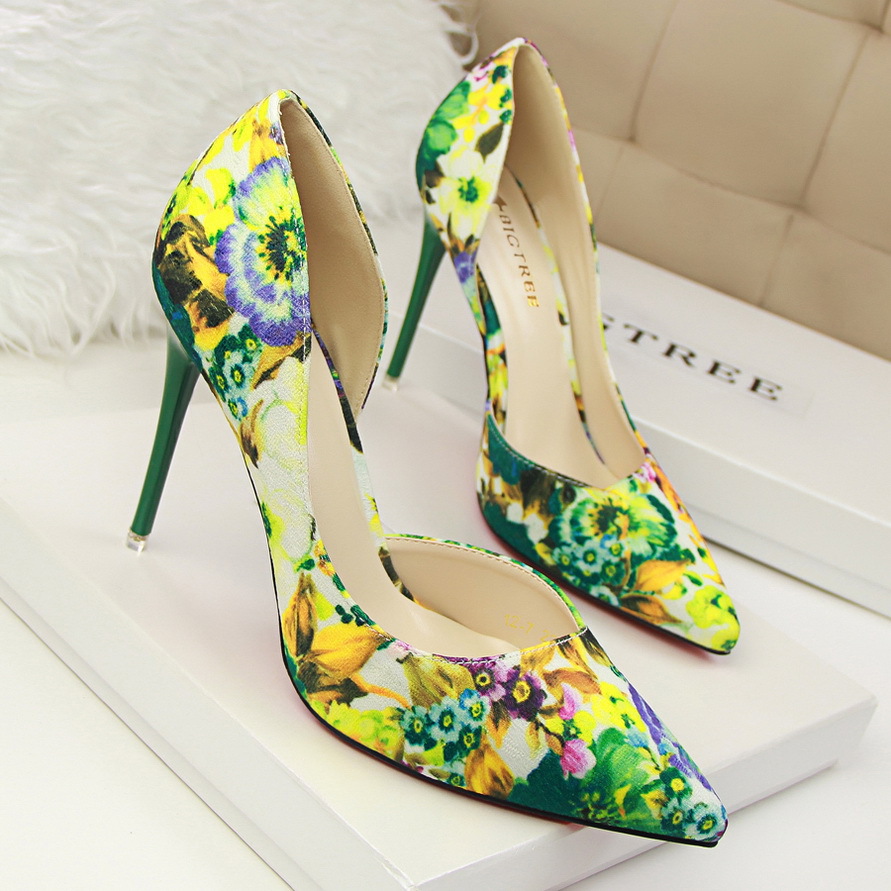 floral stilettos