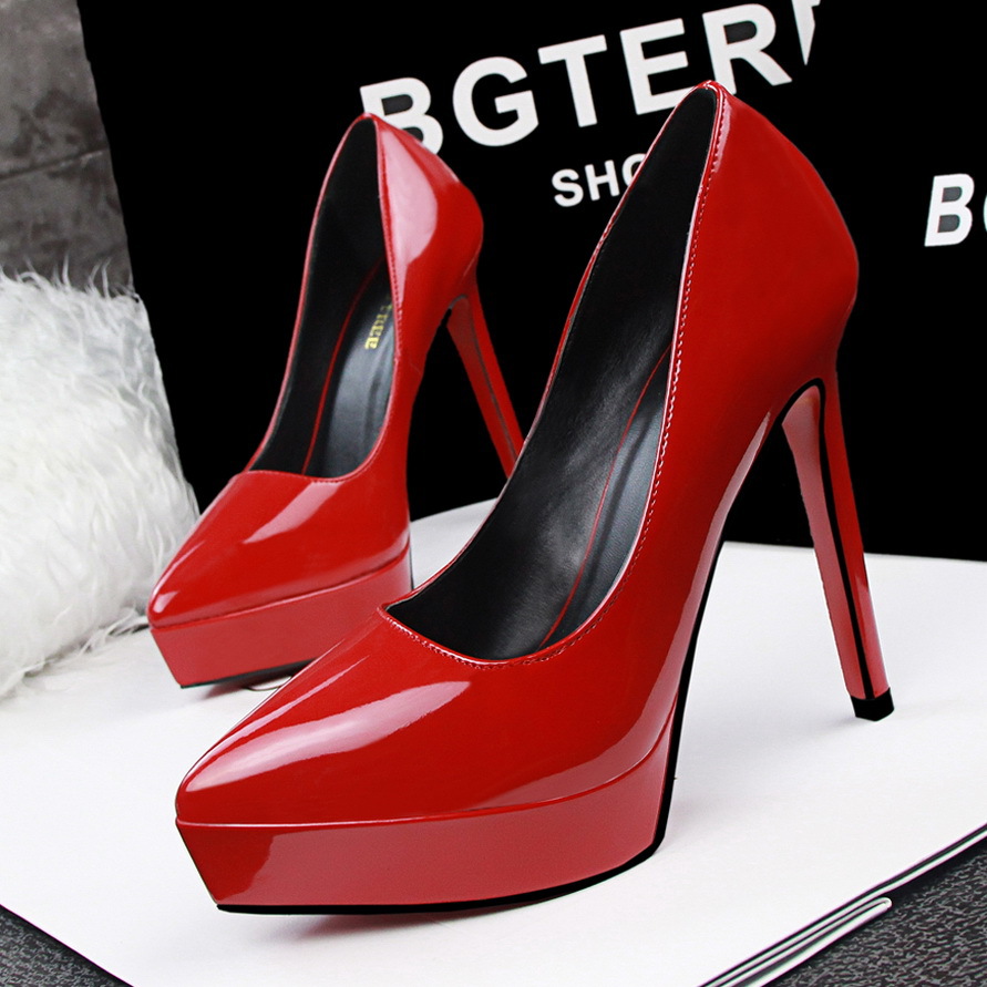 Women Shoes Red Sole High Heels Sexy Pointed Toe Red Sole 12cm Pumps  Wedding Dress Shoes Nude Black Color Red Bottom High Heels - AliExpress